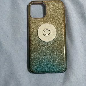 Glitter ombré iPhone 11 Pro with pop socket holder.